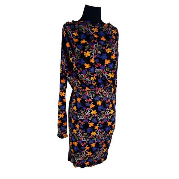 Vibrant Modern Statement: Zara Trafaluc Floral Ruched Mini Dress - Picture 2 of 13